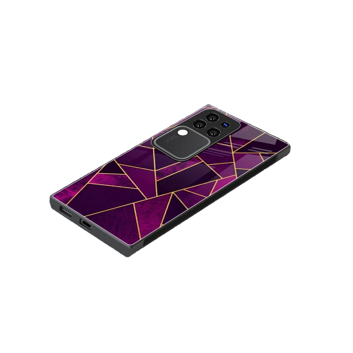 Violet Shards stylish phone case forvivo v30 pro | glossy glass and slim fit