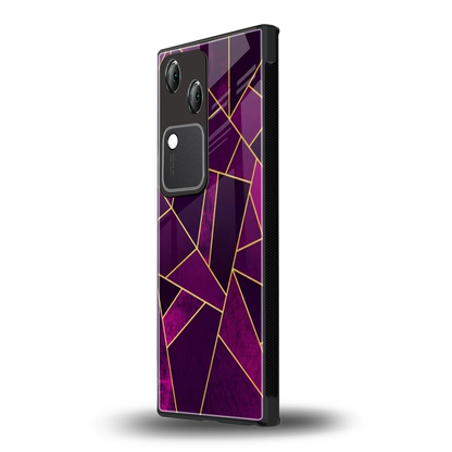 Violet Shards vivo v30 mobile cover | shockproof glass phone case