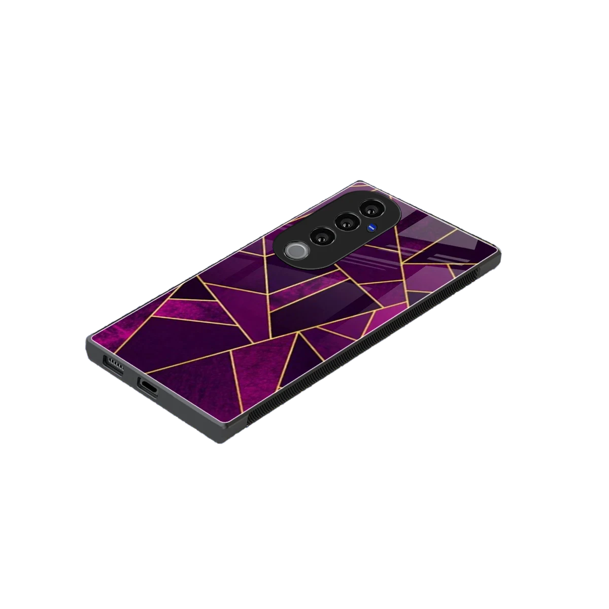 Violet Shards stylish phone case for vivo v40 pro | glossy glass and slim fit