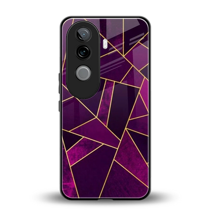 Violet Shards back phone cover | glass case for vivo v40e