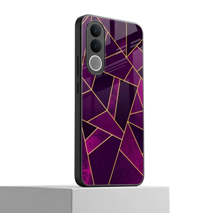 Violet Shards vivo v70 fe mobile cover | shockproof glass phone case