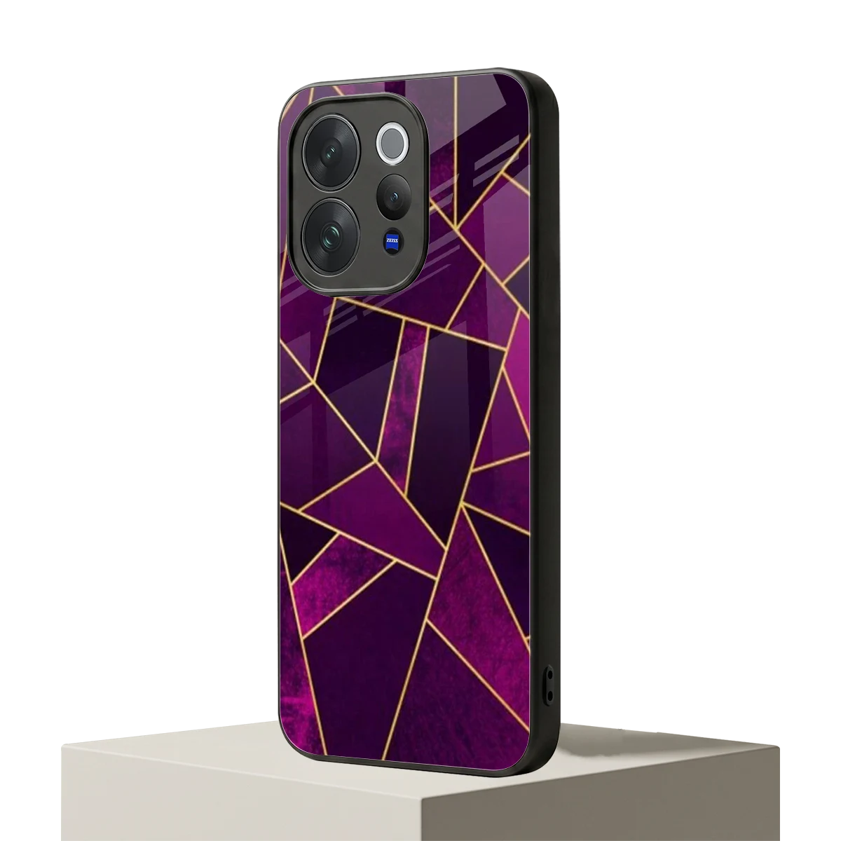 Violet Shards vivo v70 mobile cover | shockproof glass phone case