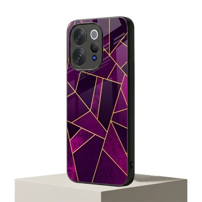 Violet Shards vivo v70 elite mobile cover | shockproof glass phone case