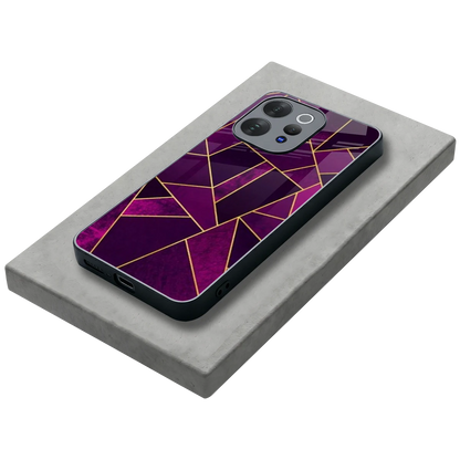 Violet Shards stylish phone case for vivo v70 elite | glossy glass and slim fit