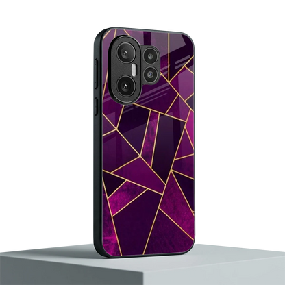 Violet Shards vivo x200 fe mobile cover | shockproof glass phone case