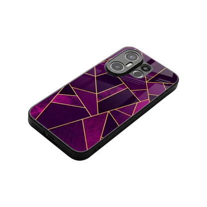 Violet Shards stylish phone case for vivo x200 fe | glossy glass and slim fit