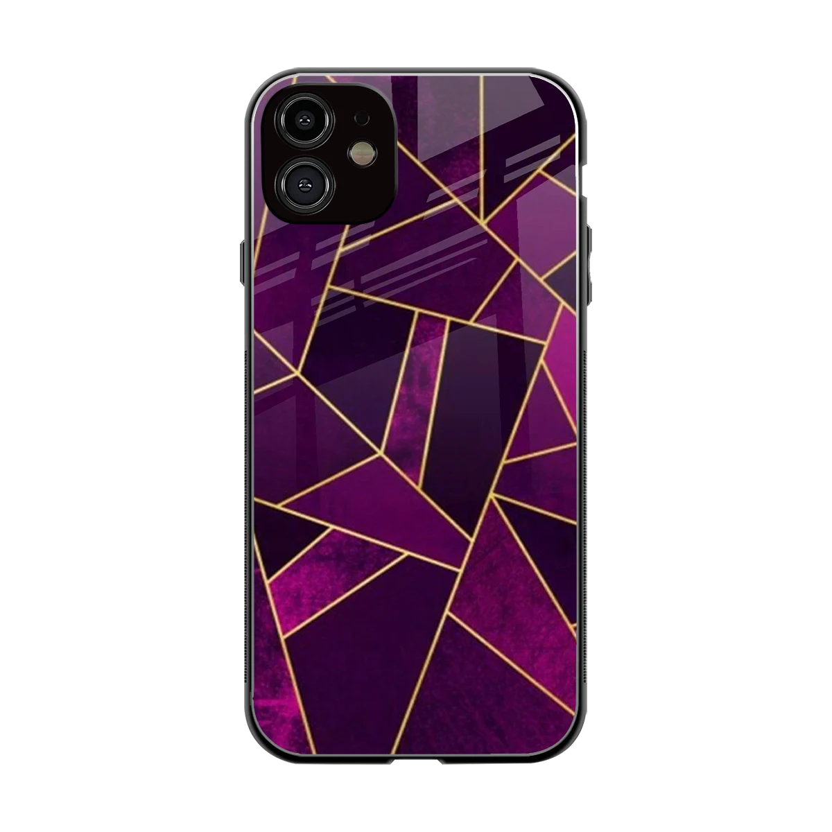 Violet Shards back phone cover | glass case for iphone 11