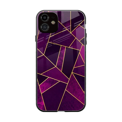 Violet Shards back phone cover | glass case for iphone 11