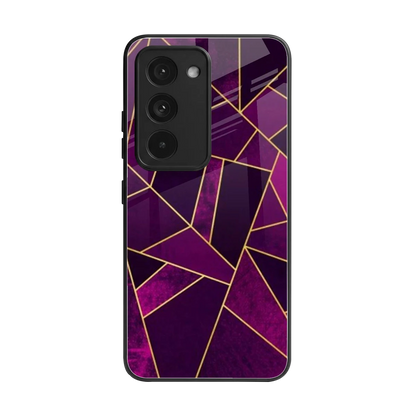Violet Shards back phone cover | glass case for redmi 15 5g
