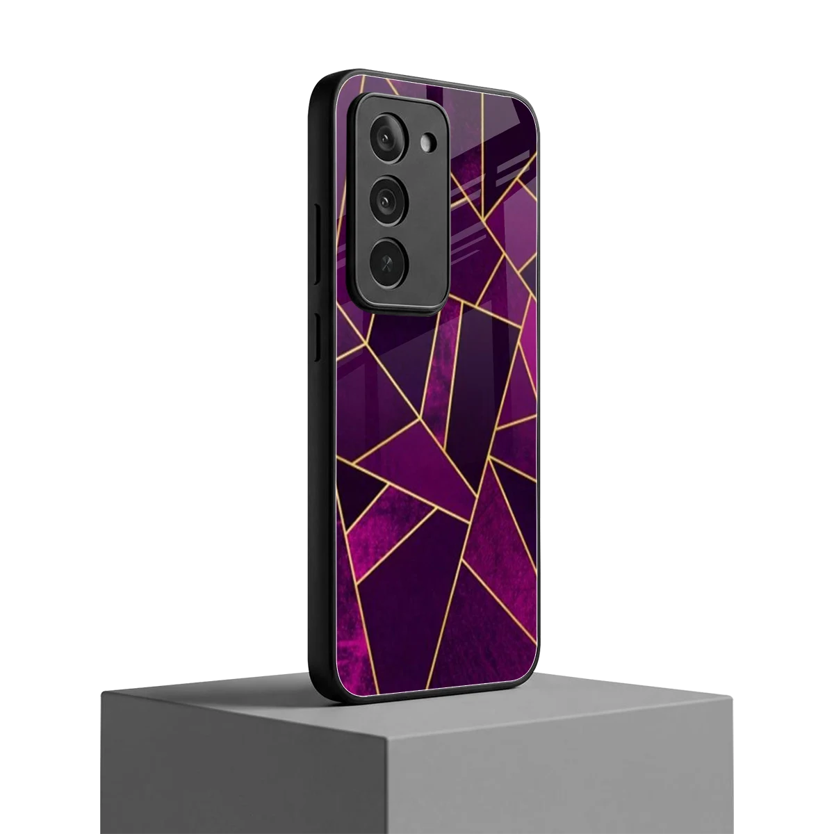 Violet Shards redmi 15 5g mobile cover | shockproof glass phone case