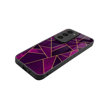 Violet Shards stylish phone case for redmi 15 5g | glossy glass and slim fit