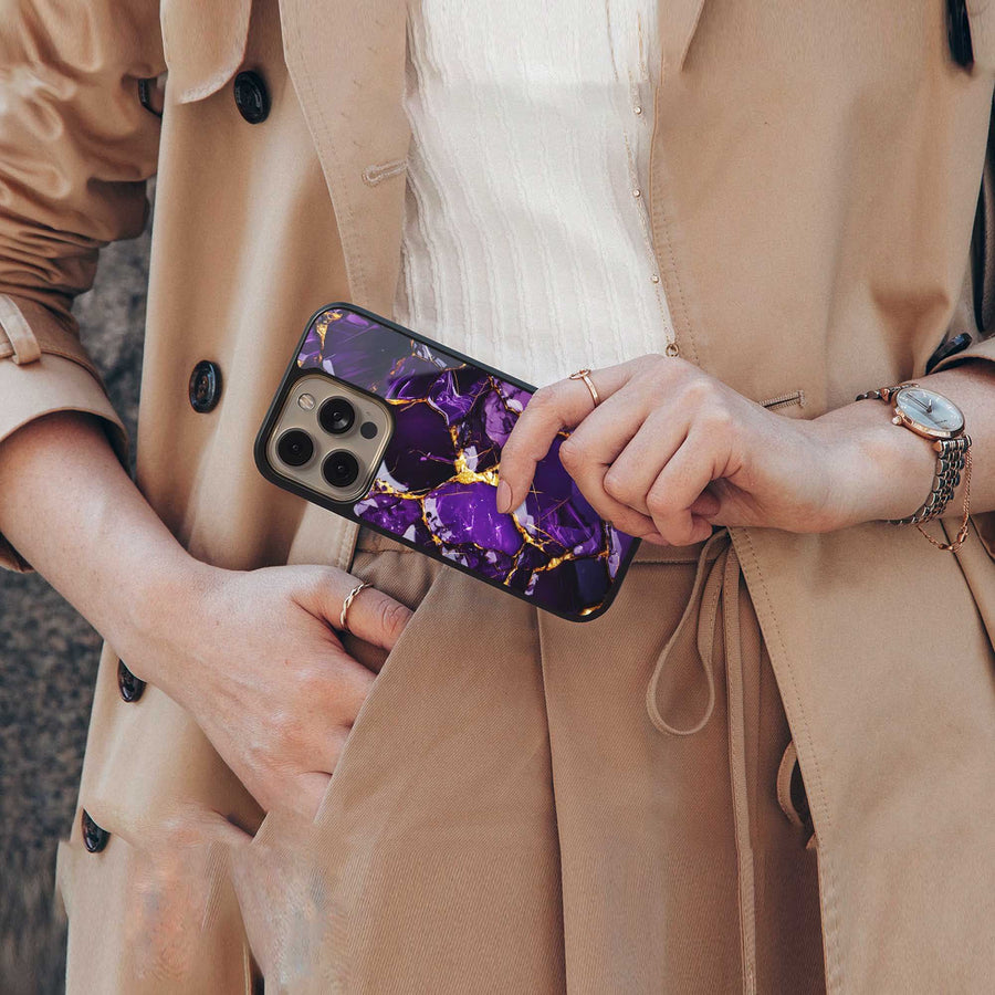 Violet Luxe Phone Case for Iphone 14 Plus | Glass Case