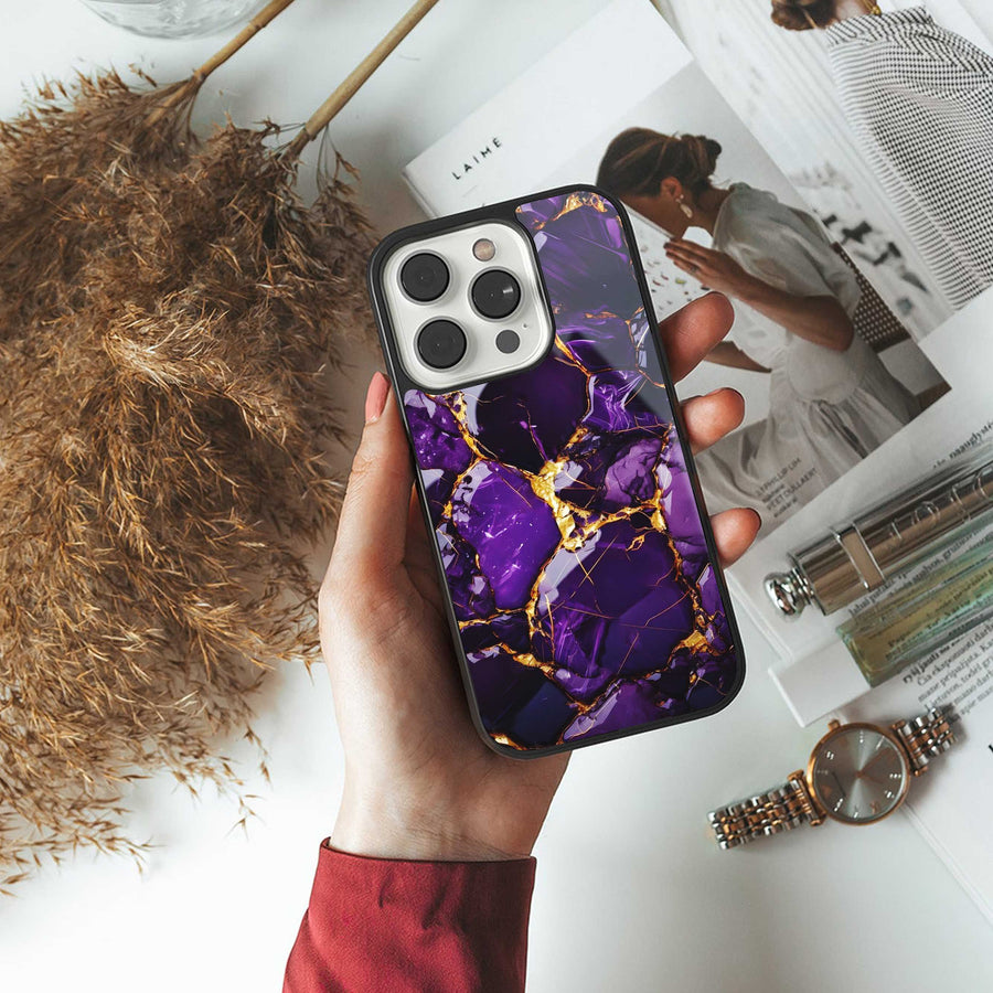 Violet Luxe Phone Case for Iphone 14 Plus | Glass Case