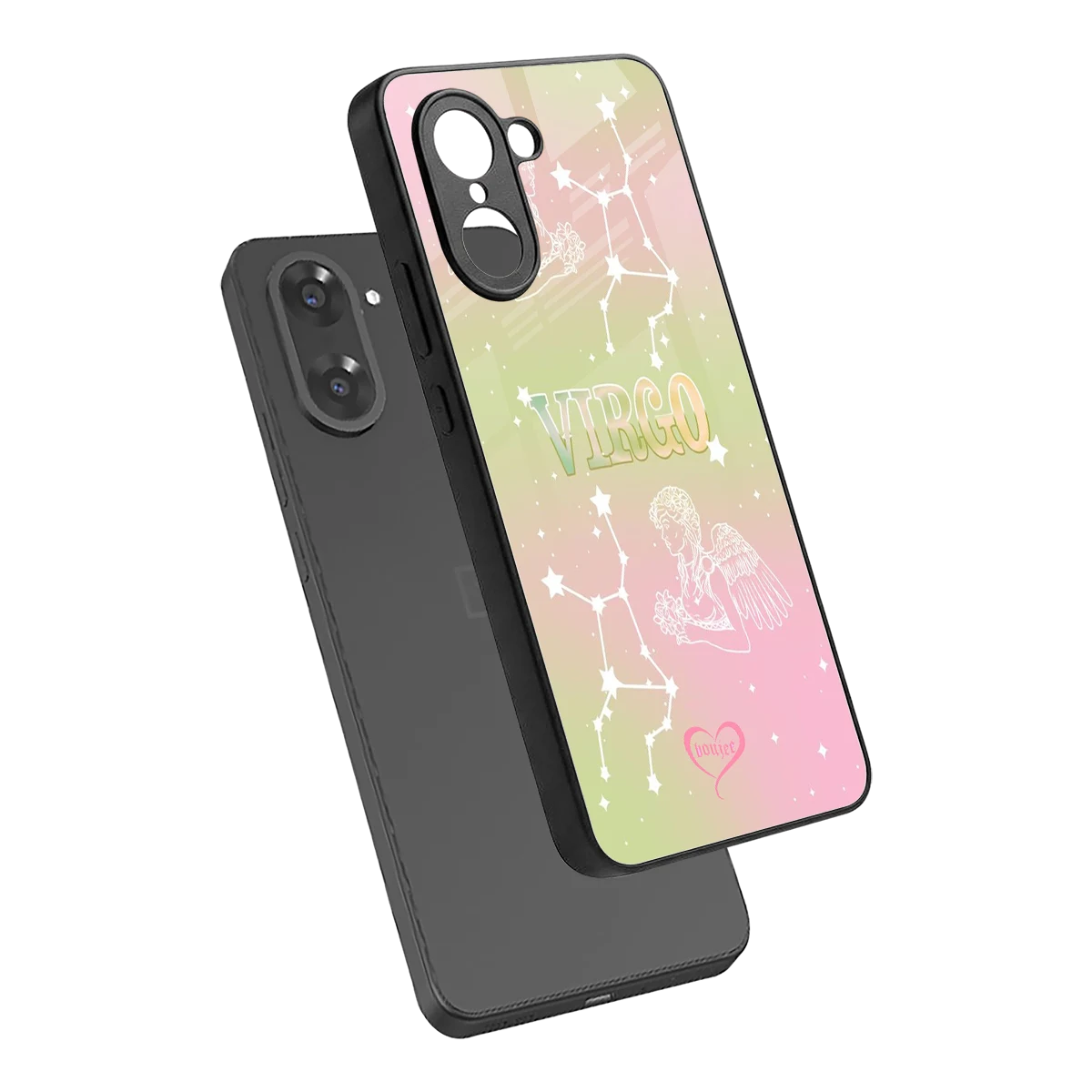 Virgo Aura sleek oneplus nord ce5 5g cover with tempered glass back and TPU edges
