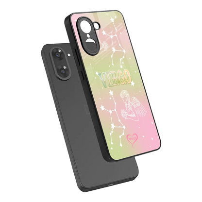 Virgo Aura sleek oneplus nord ce5 5g cover with tempered glass back and TPU edges