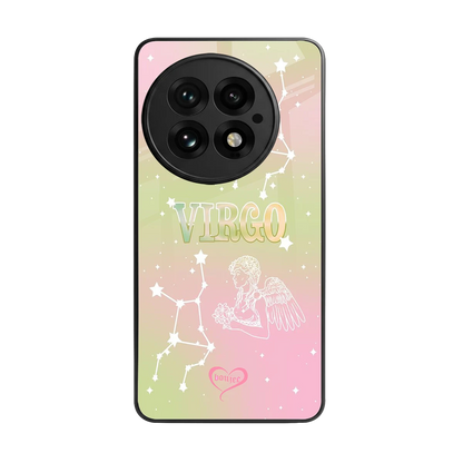 Virgo Aura back phone cover | glass case for oneplus 13