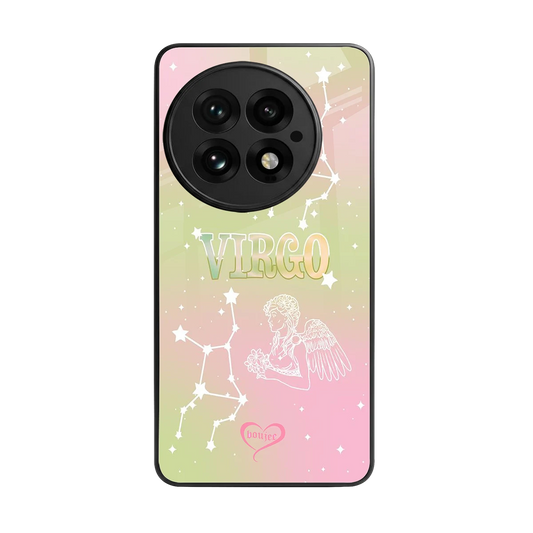 Virgo Aura back phone cover | glass case for oneplus 13