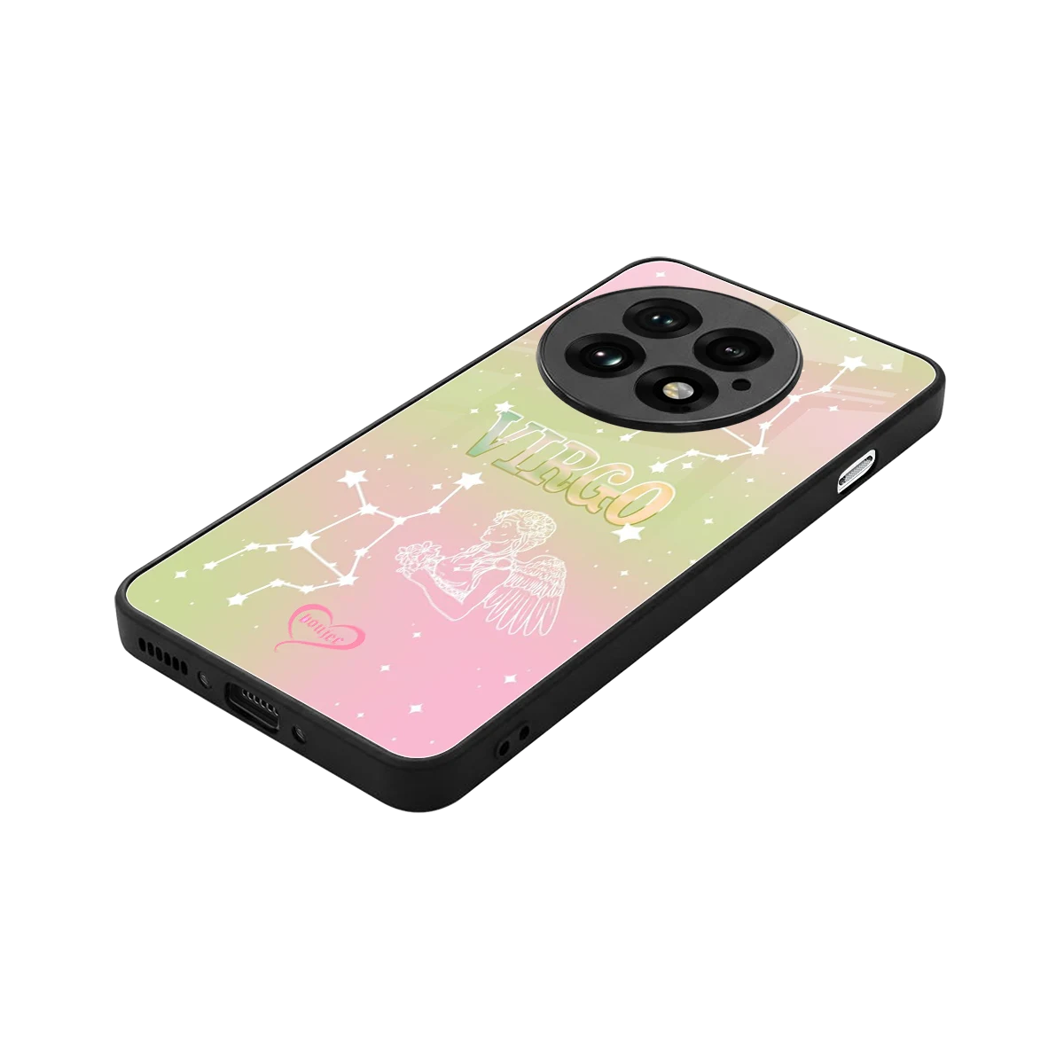 Virgo Aura stylish phone case for oneplus 13 | glossy glass and slim fit