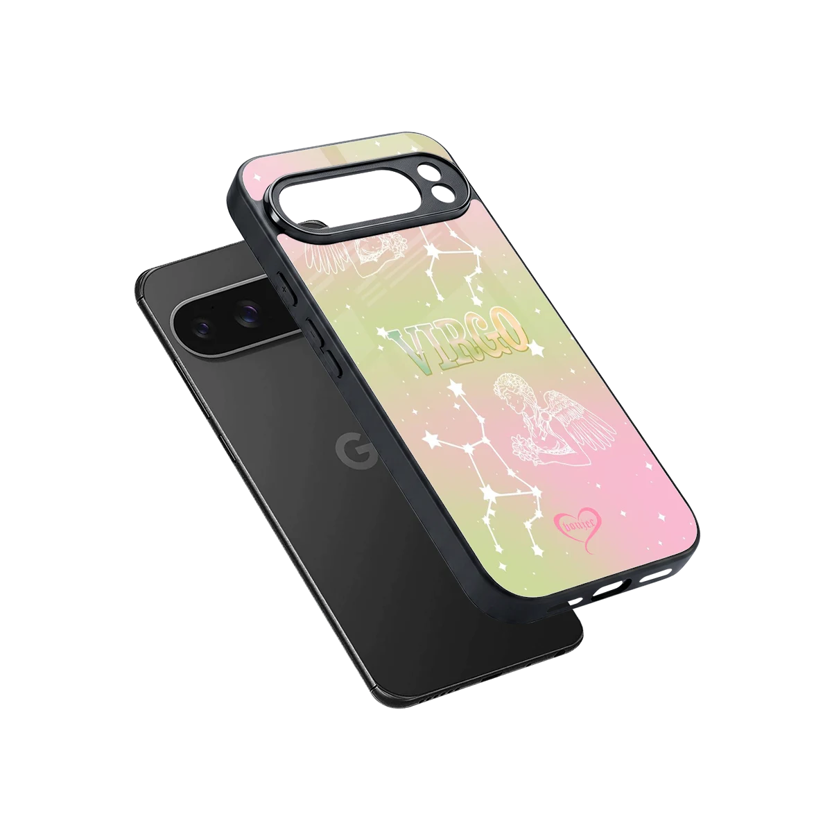Virgo Aura sleek google pixel 10 pro xl cover with tempered glass back and TPU edges