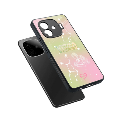 Virgo Aura sleek iqoo neo 10r 5g cover with tempered glass back and TPU edges