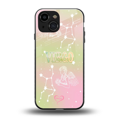 Virgo Aura back phone cover | glass case for iphone 13 mini