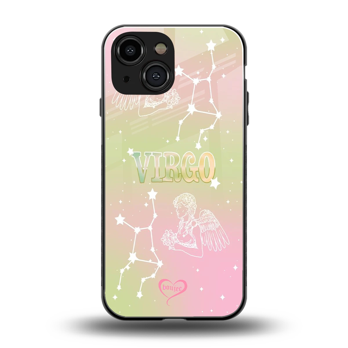 Virgo Aura back phone cover | glass case for iphone 12 mini