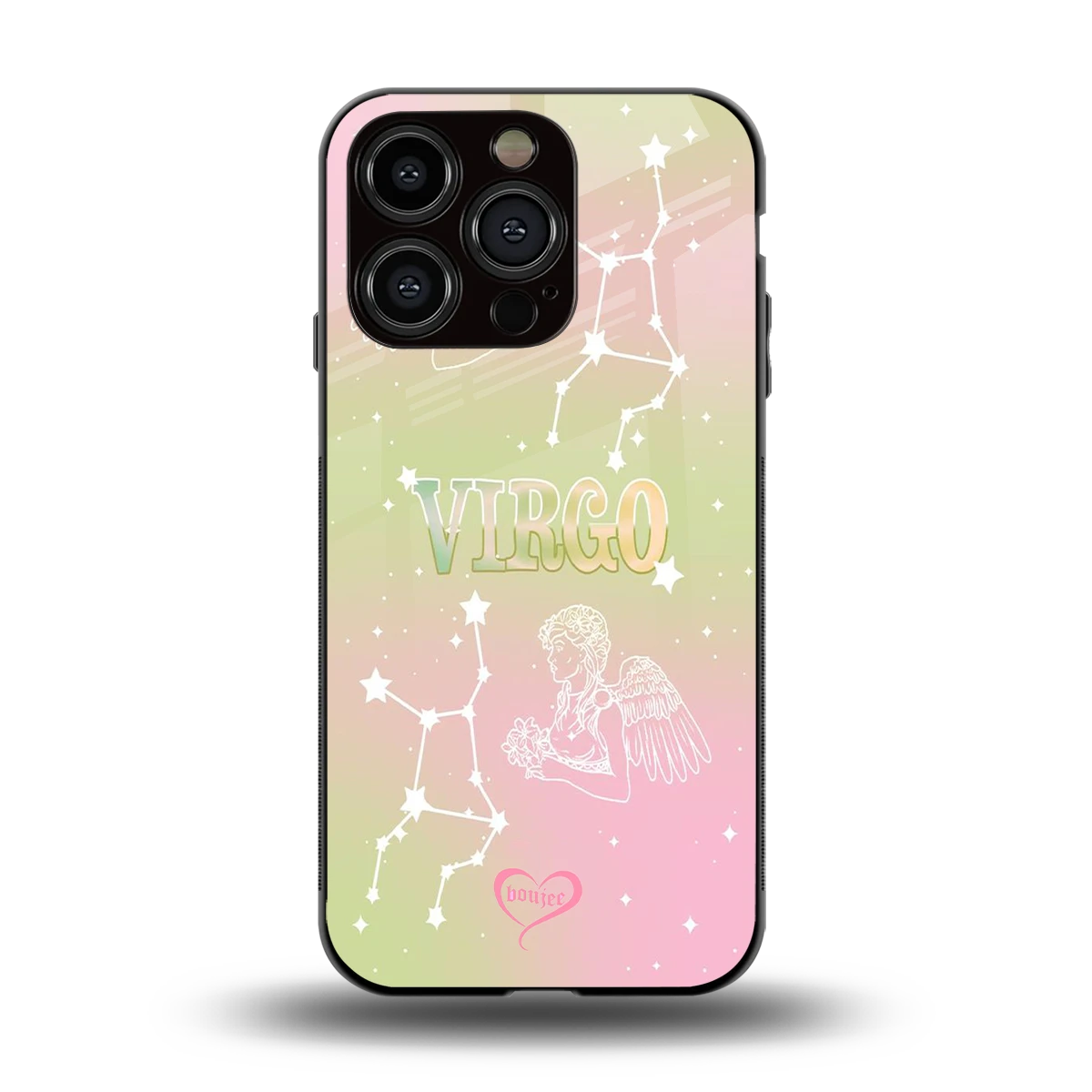 Virgo Aura back phone cover | glass case for iphone 13 pro