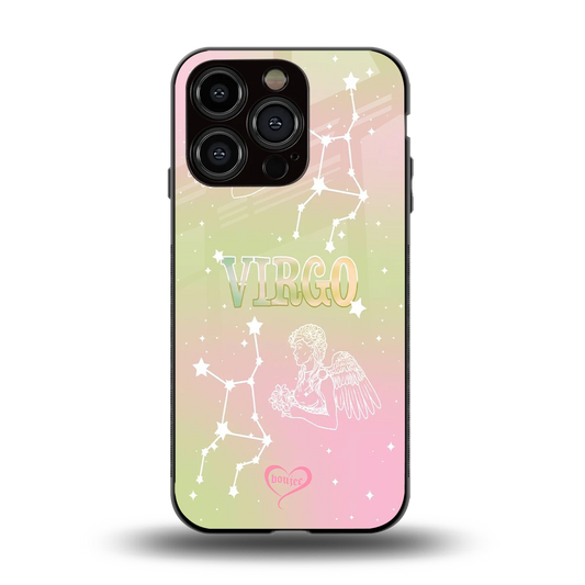 Virgo Aura back phone cover | glass case for iphone 13 pro