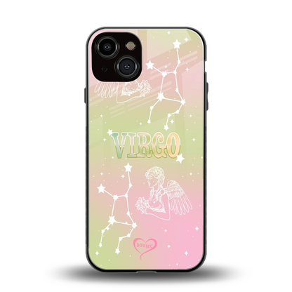 Virgo Aura back phone cover | glass case for iphone 14