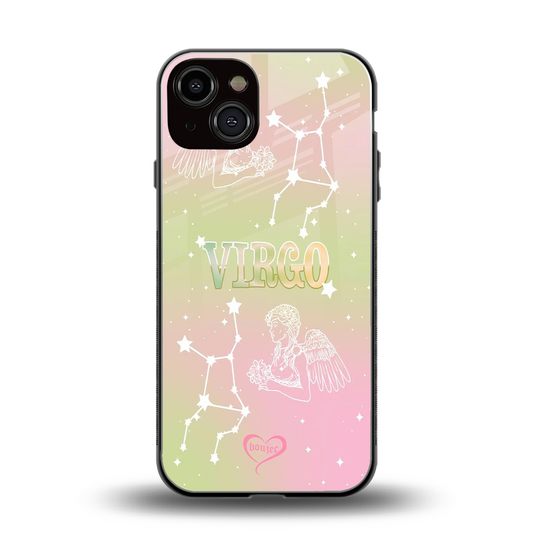 Virgo Aura back phone cover | glass case for iphone 14