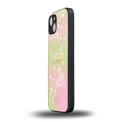 Virgo Aura iphone 14 plus mobile cover | shockproof glass phone case