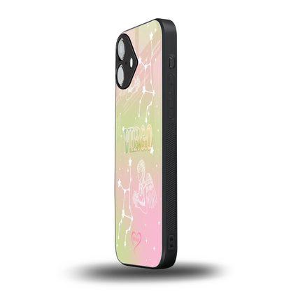 Virgo Aura iphone 16 plus mobile cover | shockproof glass phone case