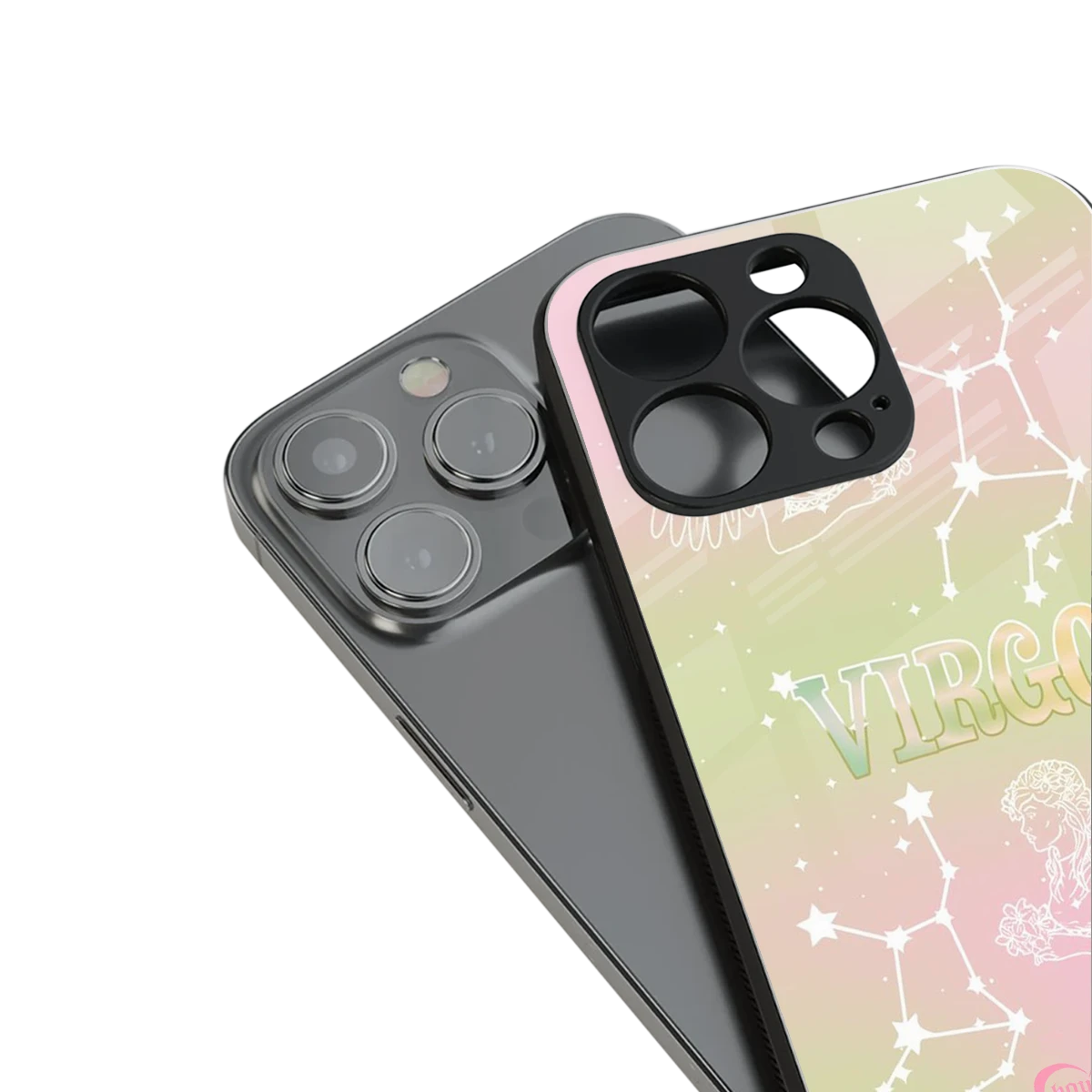 Virgo Aura stylish phone case for iphone 14 plus | glossy glass and slim fit