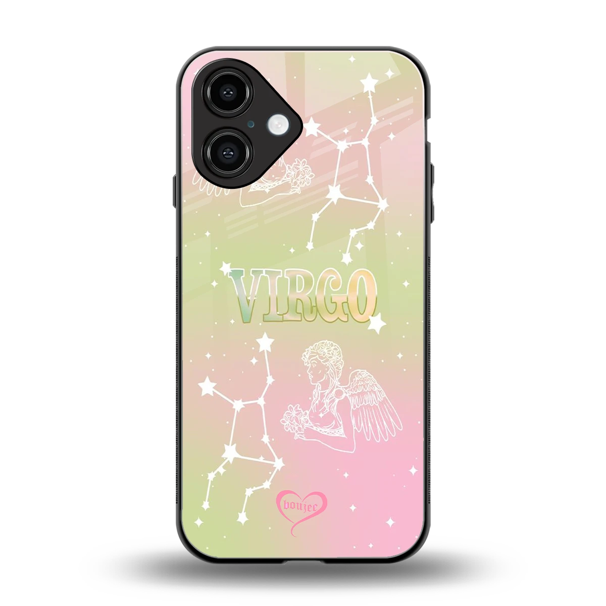Virgo Aura back phone cover | glass case for iphone 16