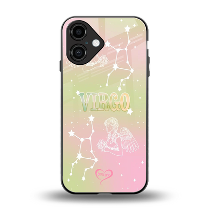 Virgo Aura back phone cover | glass case for iphone 16