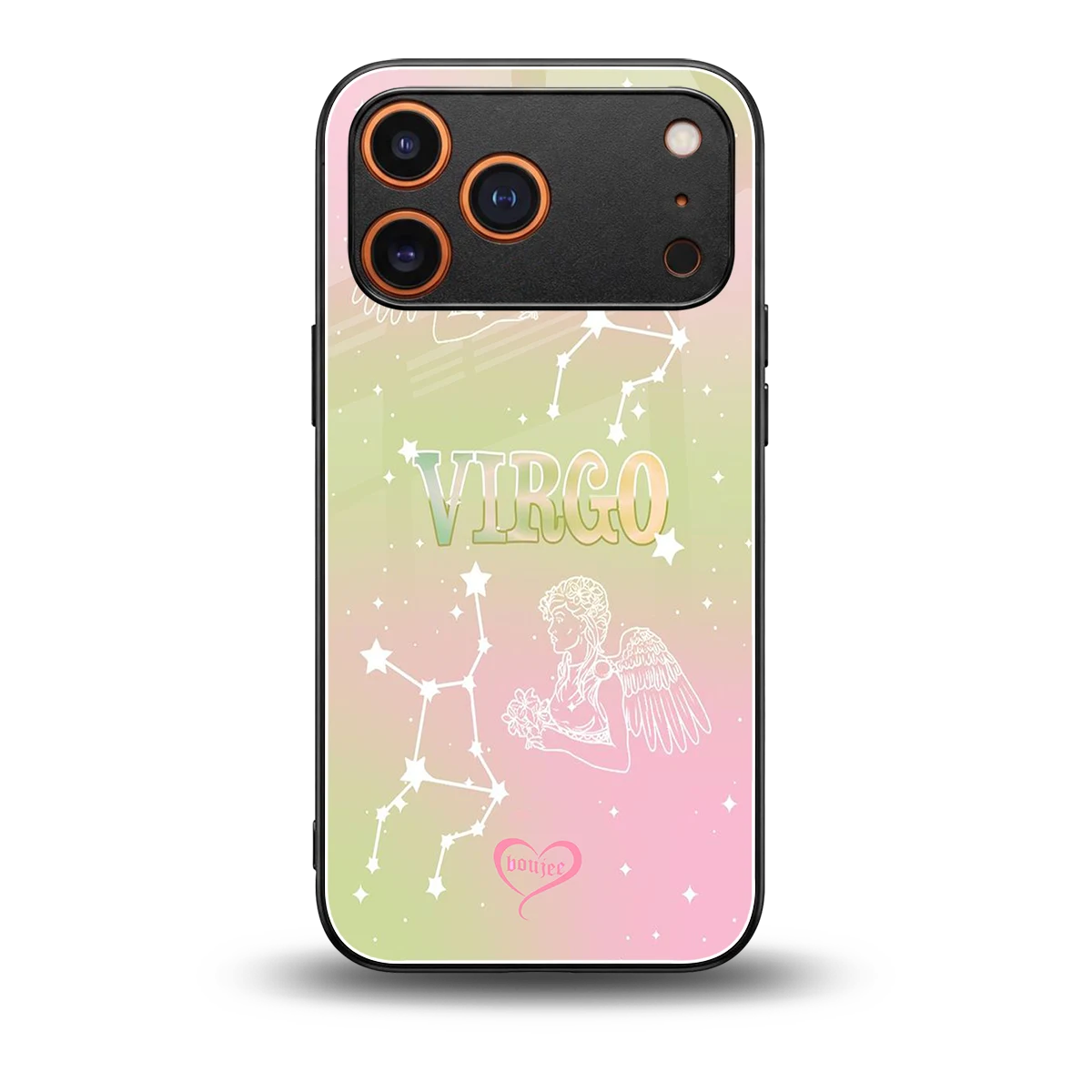 Virgo Aura back phone cover | glass case for iphone 17 pro