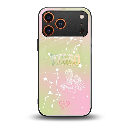 Virgo Aura back phone cover | glass case for iphone 17 pro max