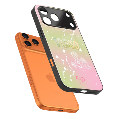 Virgo Aura sleek iphone 17 pro cover with tempered glass back and TPU edges