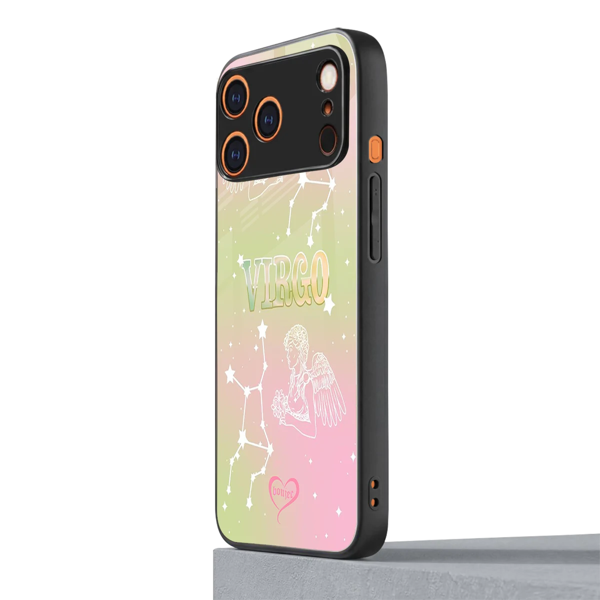Virgo Aura iphone 17 pro mobile cover | shockproof glass phone case