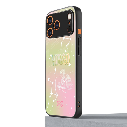 Virgo Aura iphone 17 pro mobile cover | shockproof glass phone case