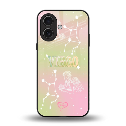 Virgo Aura back phone cover | glass case for iphone 17