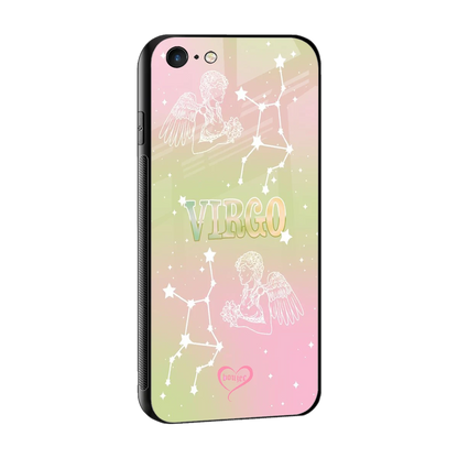 Virgo Aura sleek iphone 6 cover with tempered glass back and TPU edges