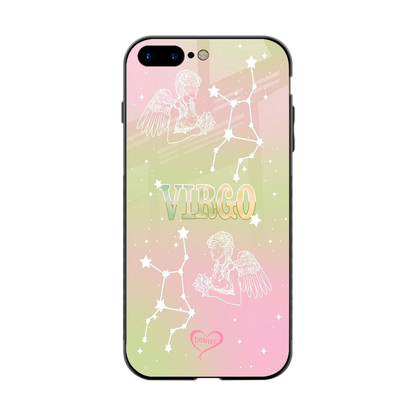 Virgo Aura back phone cover | glass case for iphone 8 plus