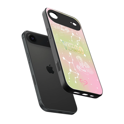 Virgo Aura sleek iphone air cover with tempered glass back and TPU edges