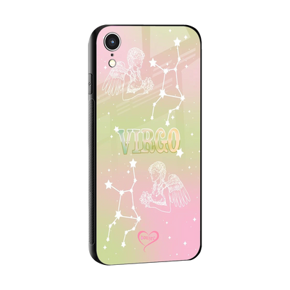 Virgo Aura sleek iphone xr cover with tempered glass back and TPU edges
