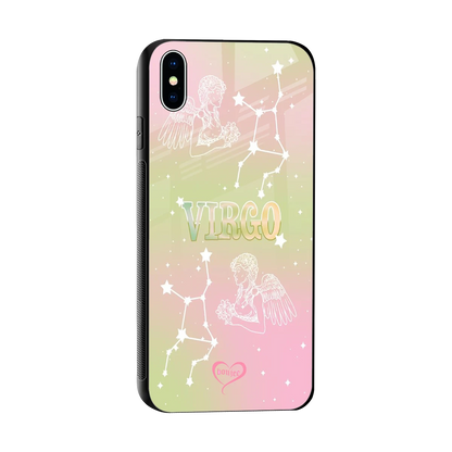 Virgo Aura sleek iphone xs max cover with tempered glass back and TPU edges