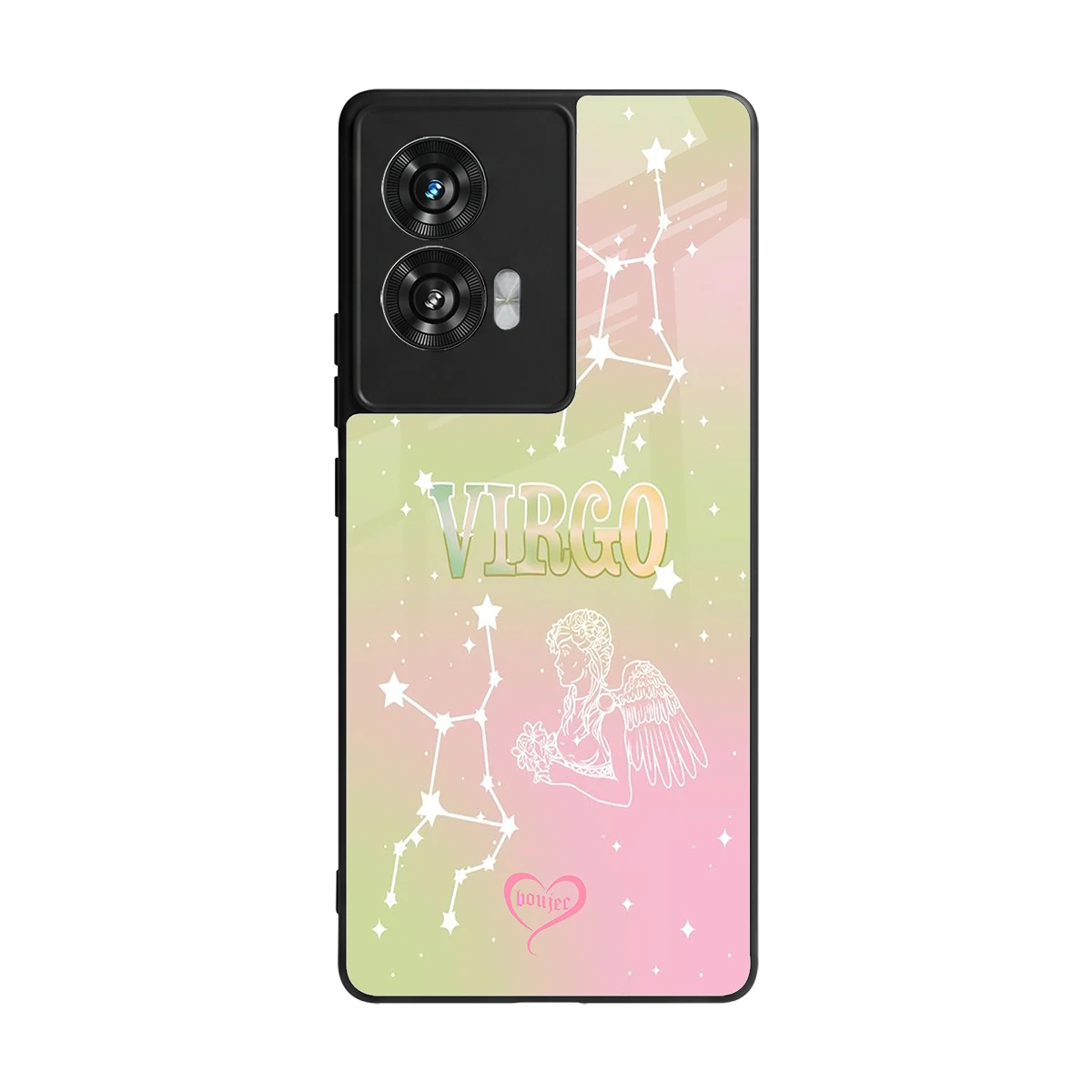 Virgo Aura back phone cover | glass case for motorola edge 50 fusion