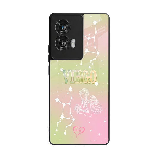 Virgo Aura back phone cover | glass case for motorola edge 50 fusion