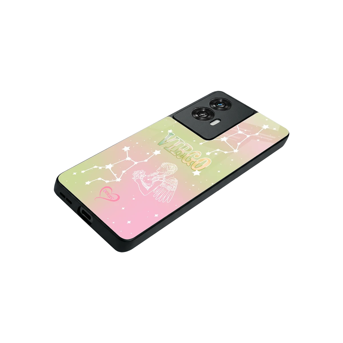 Virgo Aura stylish phone case for motorola edge 50 fusion | glossy glass and slim fit