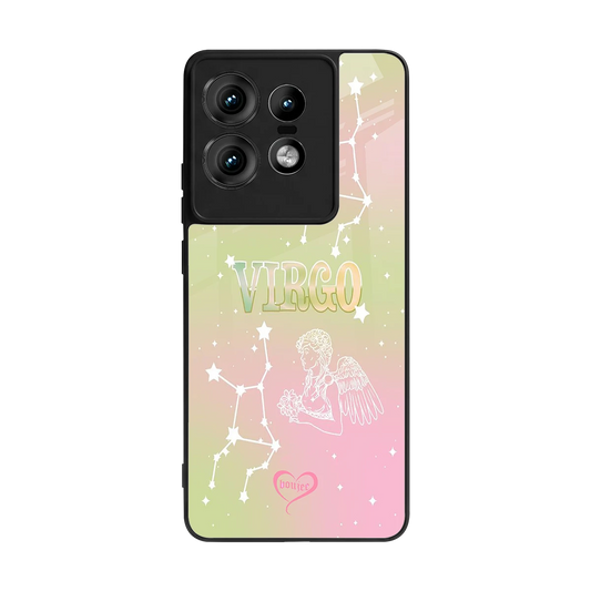 Virgo Aura back phone cover | glass case for motorola edge 50 pro